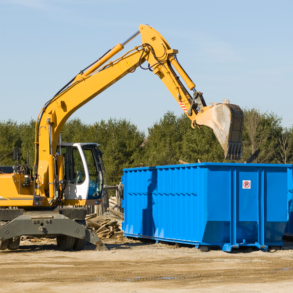 what size residential dumpster rentals are available in Reinholds